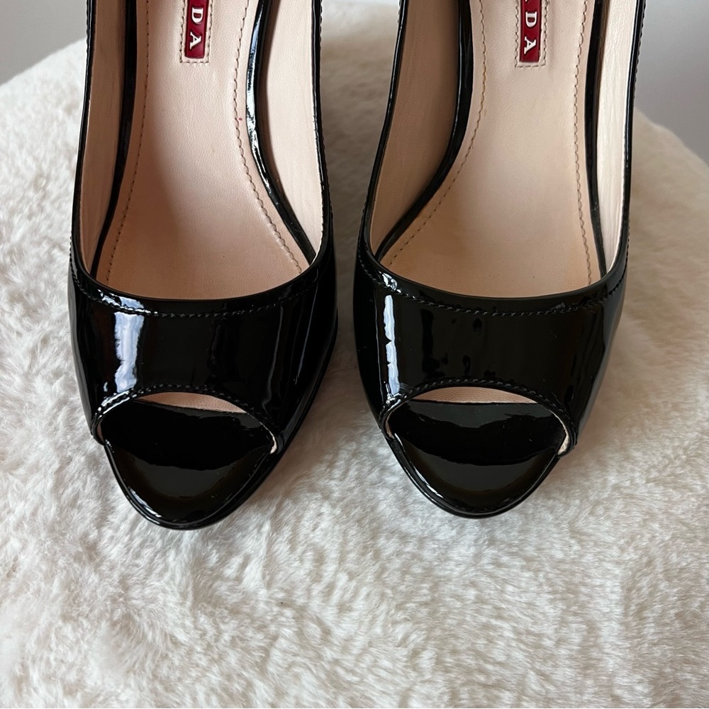 PRADA patent leather wedge shoes size 36 - Picture 3 of 15
